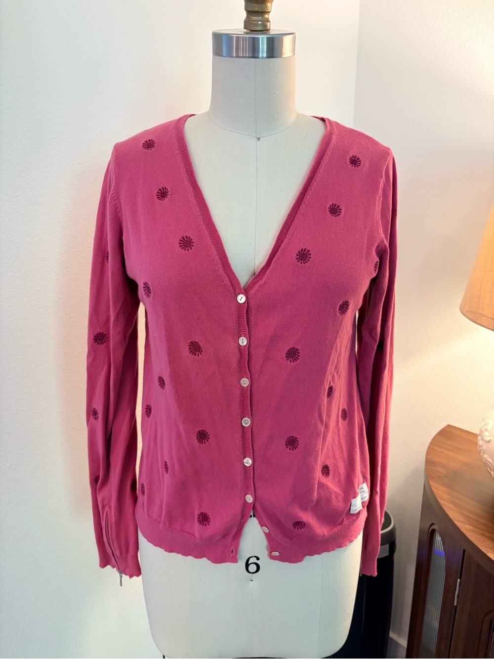 Odd Molly Pink Floral Cardigan